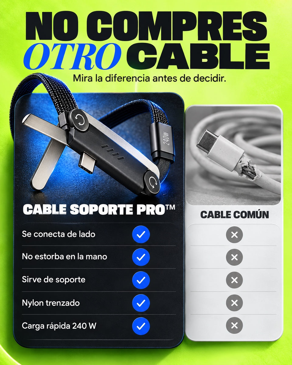 Cable Soporte PRO™ contra el cable común