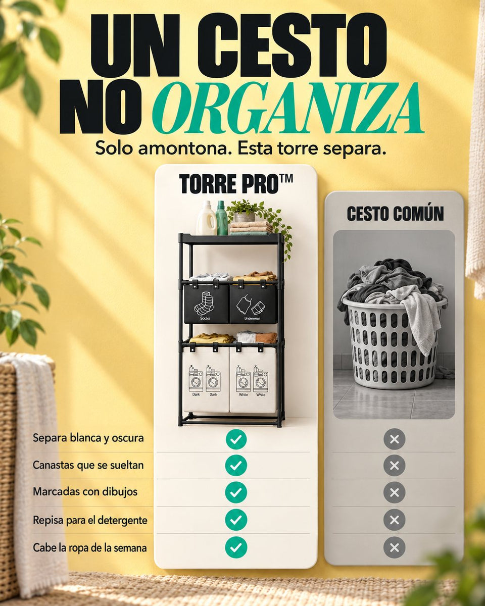 Torre PRO™ contra un cesto común