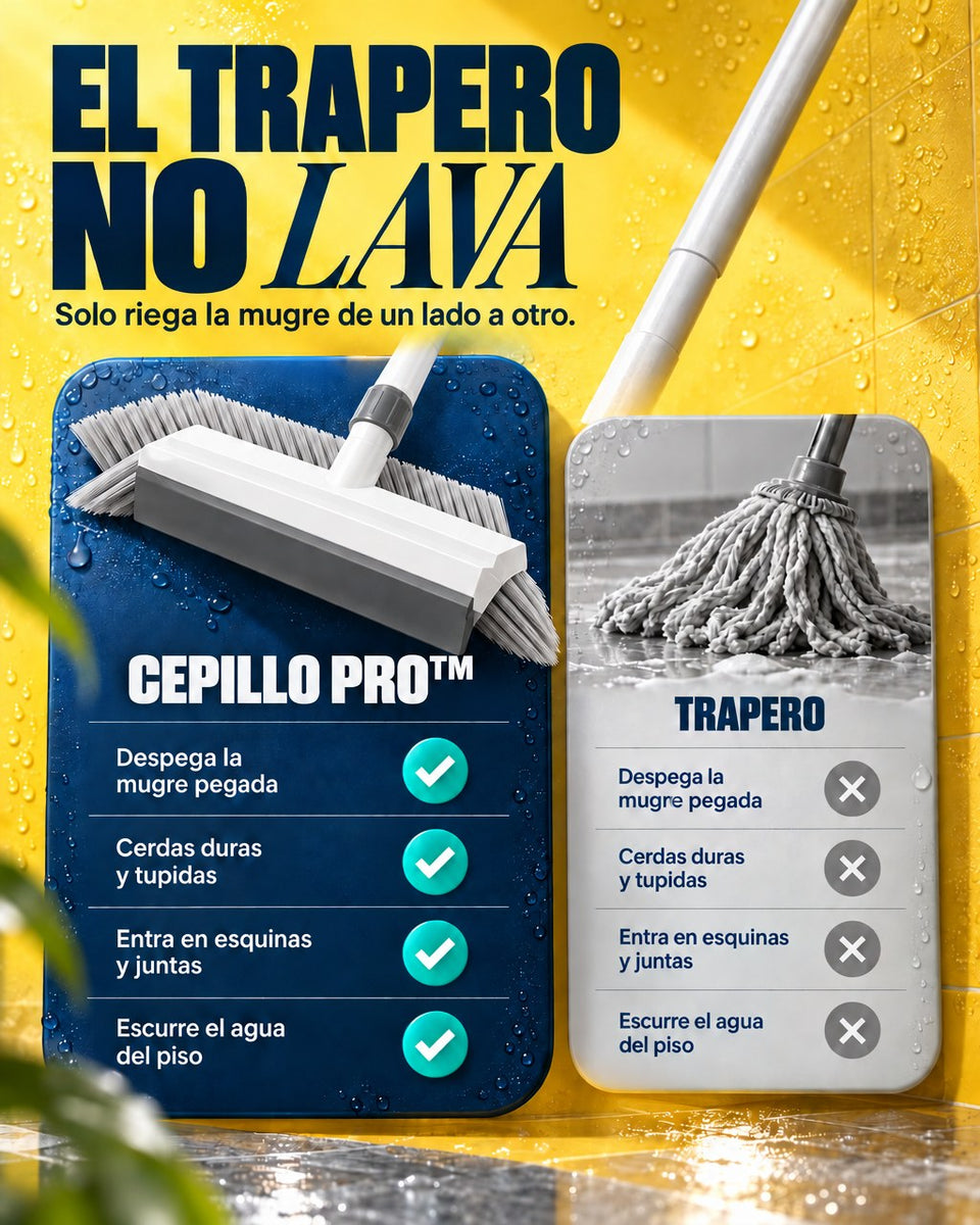 Cepillo 3 en 1 PRO™ contra el trapero