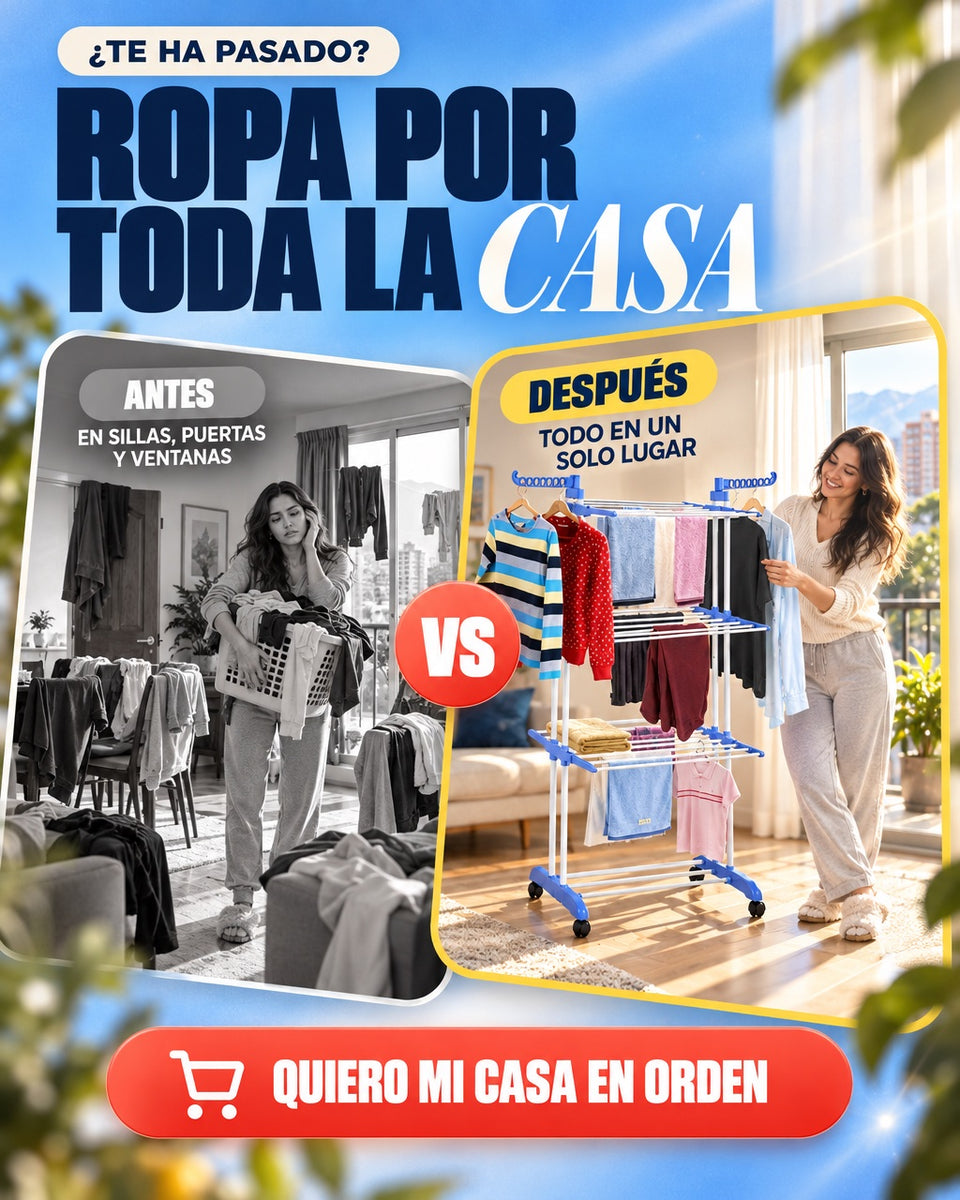 Ropa por toda la casa o todo en un solo lugar: antes y después